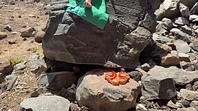 Risky Anal Sex On Public Beach With Perfect Body Teen Blond