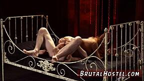 Jade Jantzen, young blonde teen, masturbates in bondage cam.