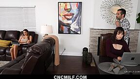 Freeuse Daddy Boldly Fucks His Girls In Bent-Over Threesome Positions