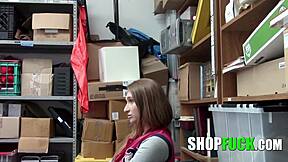 Big Tits Teen Thief Fucked Hard!