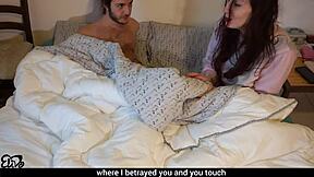 Betrayal and desire when the husband gets excited hearing his wifes stories with another man