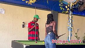 Skinny Ebony Teen With Small Waist And Big Clit Gets Pussy Rammed Hard And Creampied