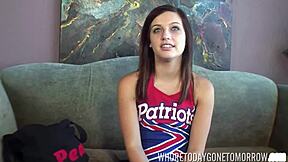 Teen slut Mary Jane uses toys for cheerleaders