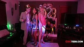 American Milf In Freeuse New Years Threesome Fantasy