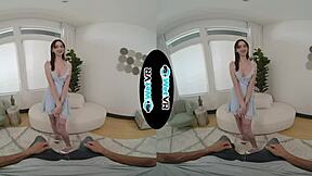 Melanie marie humiliates boyfriend by fucking hard cock