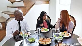 Black Foster Step Daddy Teaches Asian A Lesson Ember Snow And Summer Hart