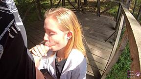 Vicky Sixxx Sucks Me in Public!