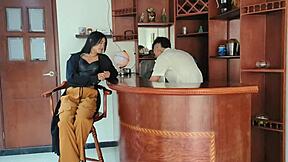 does client offer money for blowjob at bar?