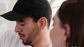 Is aften opal getting distracted by massive cock for blowjob and facial?