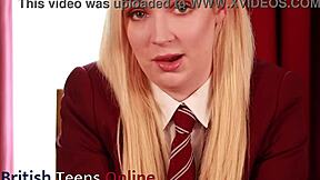 British Student Upskirt Jerk Off Instructions!