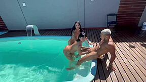 Private party turns into wild group fucking with latina pornstar