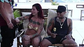 casal kobra and bruna carlos in sheer red humiliation