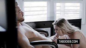 blonde teen slut keeps virginity by taking anal only