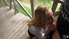 Vicky Sixxx Sucks Me in Public!