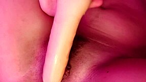 pussy masturbation with big dildo cumshot