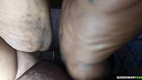 Housemaid joins passionate threesome with ebony madam