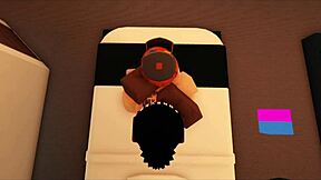 slut plays roblox in casual game session