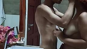 Couple Celebrates Anniversary With Romantic Sex In Hotel Bathroom