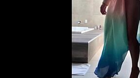 Fat mature cosplay babe gets sensual voyeur treatment!