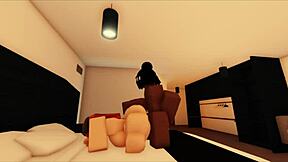 slut plays roblox in casual game session