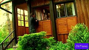 kattie and kristof in dorm first time with tits