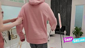 Nude Dudes Swap School Prudes During Art Session Step Sis Swap
