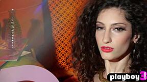 beautiful curly teen lina jade poses nude for playboy