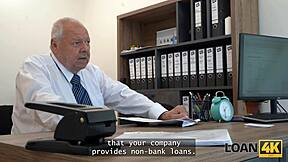 Petite Whore Mina K Does Dirty Things In Office For Loan