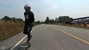 My First Raw Run Video In Thailand With Asian Teen