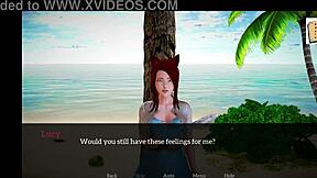 My new family episode with teen 18+ redhead and brunette playing erotic game