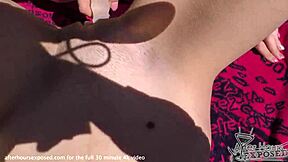 risky public lesbo pussy eating on vacation