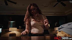 Horny big tits teen Leana Lovings enjoys roleplay 😍