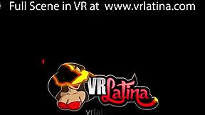 shy latina teen's first vr experience