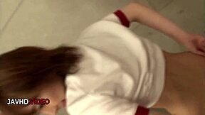 asian teen babe uses unique toys to explore her wet pussy in solo session