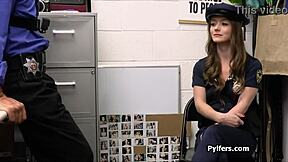 Hottie In Cop Uniform Busted And Fucked