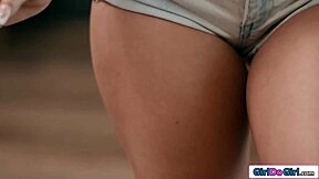 stepmommy cant stay mad when stepdaughter spreads for a lick