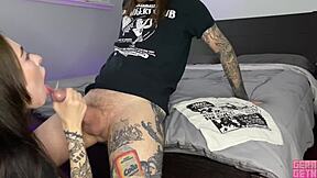 Stepsister Helps Stepbro Jerk Off! With Her Panties!