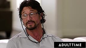 Adult time - peeping neighbour watches slutty teen 18+ alex grey fucking her big dick stepdad tommy gunn