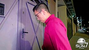 Masseuse SUGGESTS SEX THERAPY and FUCKS skinny teen till SQUIRT