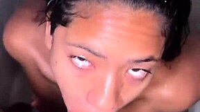 Cute Brunette Sucks BBC In Bathroom 😘 - Amateur Couple