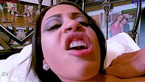 19-year-old Kimberly Kendall bent over, cum covered pussy cock small 18+ tits exotic