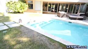 Cfnm redhead gets cum dumped 😈