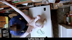 Submissive Girl Caught Shoplifting! Fucked By Police In Cowgirl!