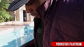 Blonde milf vs hunk in anal creampie