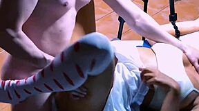 shy student seduces teacher for home fucking while parents away