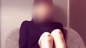 Shooting Japanese slender wearing red sexy shorts.