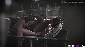 Emily Willis endures rough devirginization by uncle's monster cock