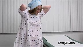 Conservative Cutie Milks Doctor's Dick