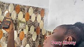 two busty african babes moan during monster cock trio