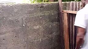 guy demonstrates peeing technique for prostate issues.